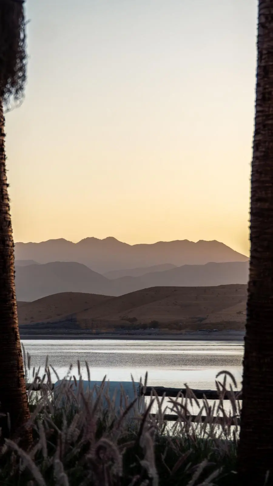 Panoramic view of the Agafay Desert near Marrakech
