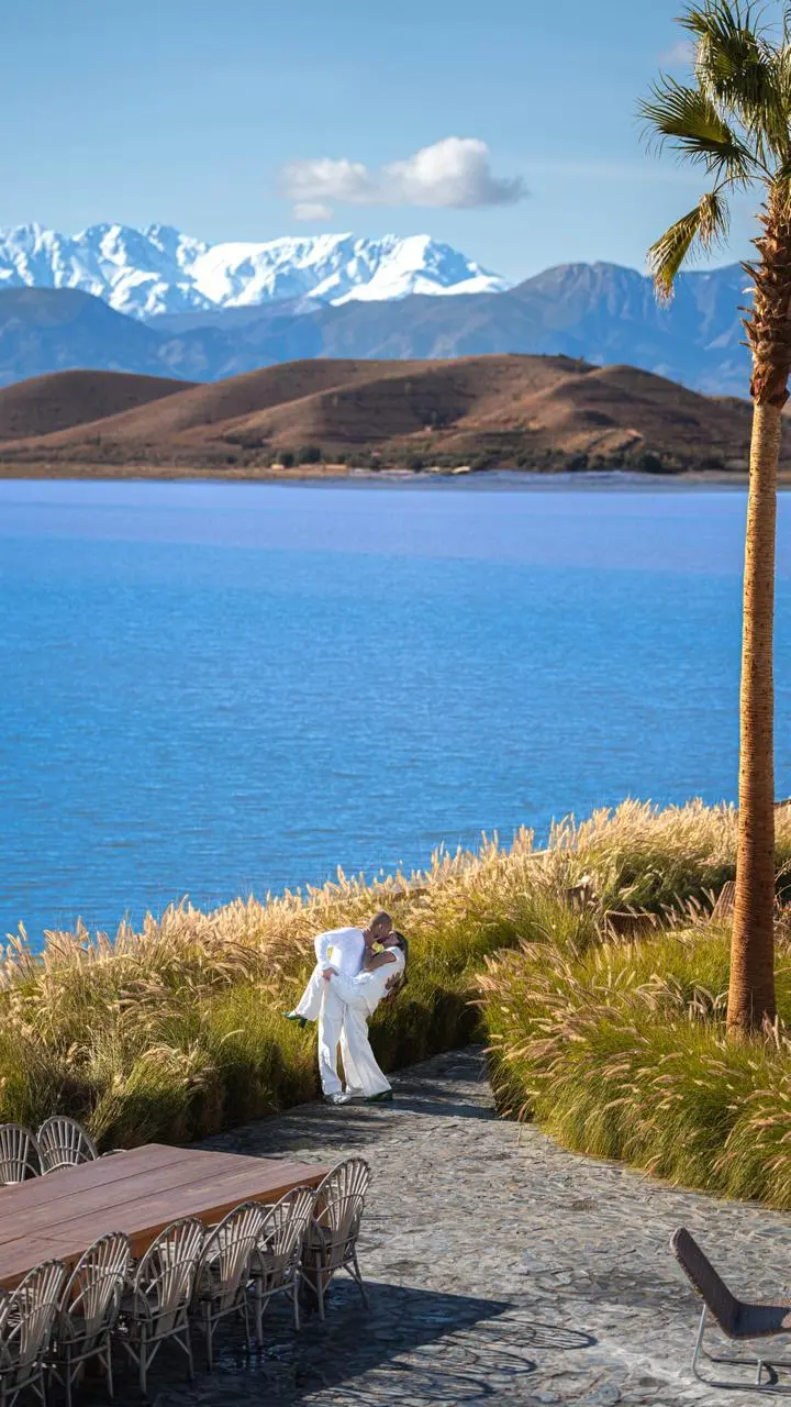 Luxury wedding in Agafay Desert near Marrakech